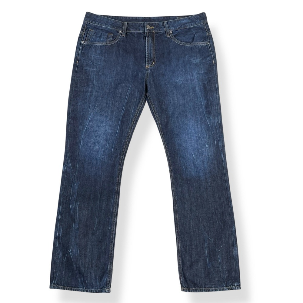 Buffalo by David Bitton Jeans Men 40x32 (ATUAL 39x31) Blue Ash Skinny Cotton